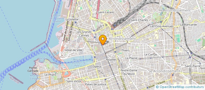 localisation de l'entreprise GROUPEMENT DE COOPERATION SOCIALE ET MEDICO SOCIALE UN CHEZ SOI D'ABORD MARSEILLE à MARSEILLE