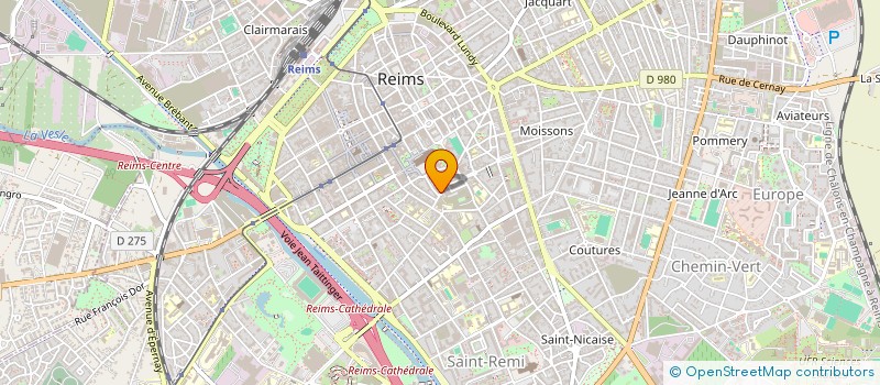 localisation de l'entreprise GROUPEMENT DE COOPERATION SOCIALE ET MEDICO-SOCIALE UN CHEZ SOI D'ABORD REIMS à REIMS