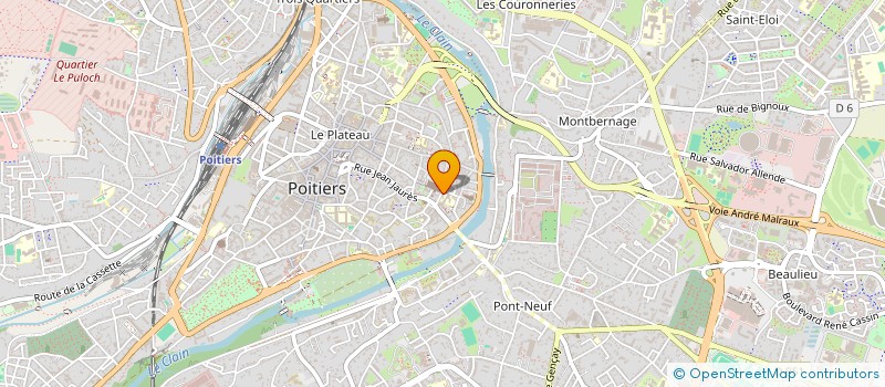 localisation de l'entreprise GROUPEMENT DE COOPERATION SOCIALE ET MEDICOSOCIALE ACT UN CHEZ SOI D'ABORD 86 à POITIERS