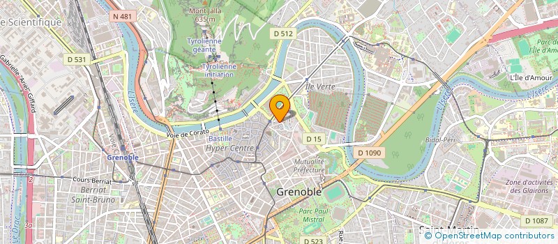 localisation de l'entreprise GROUPEMENT DE COOPERATION SOCILE ET MEDICO SOCIALE UN CHEZ SOI D'ABORD - BASSIN GRENOBLOIS à GRENOBLE