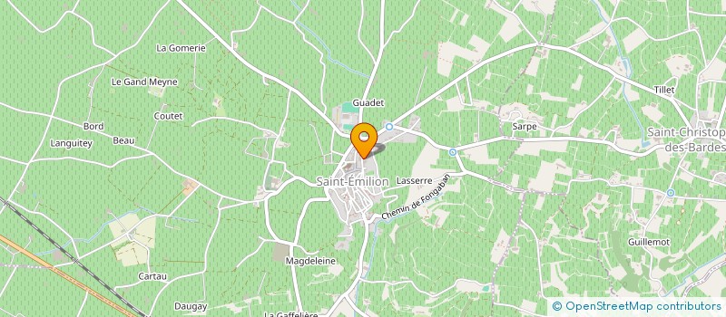 localisation de l'entreprise GROUPEMENT DE DEFENSE CONTRE LES ORGANISMES NUISIBLES à SAINT-EMILION
