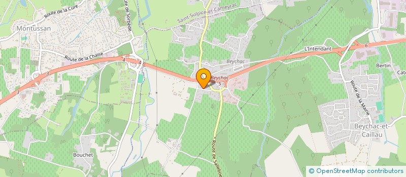localisation de l'entreprise GROUPEMENT DE DEFENSE CONTRE LES ORGANISMES NUISIBLES DE LA VIGNE DES BORDEAUX  BEYCHAC-ET-CAILLAU