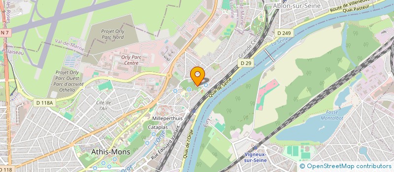 localisation de l'entreprise GROUPEMENT DE DEFENSE SANITAIRE APICOLE DE L ESSONNE à RIS-ORANGIS