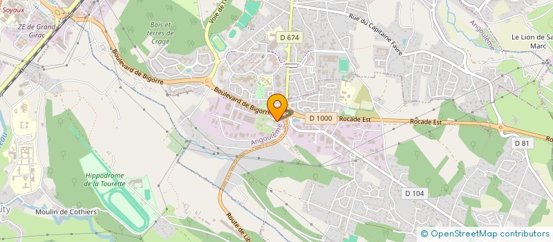 localisation de l'entreprise GROUPEMENT DE DEFENSE SANITAIRE APICOLE DE LA CHARENTE - CENTRE D'ETUDES TECHNIQUES AGRICOLES ET APICOLES à ANGOULEME