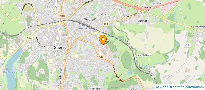 localisation de l'entreprise GROUPEMENT DE DEFENSE SANITAIRE APICOLE DE LA CREUSE à GUERET