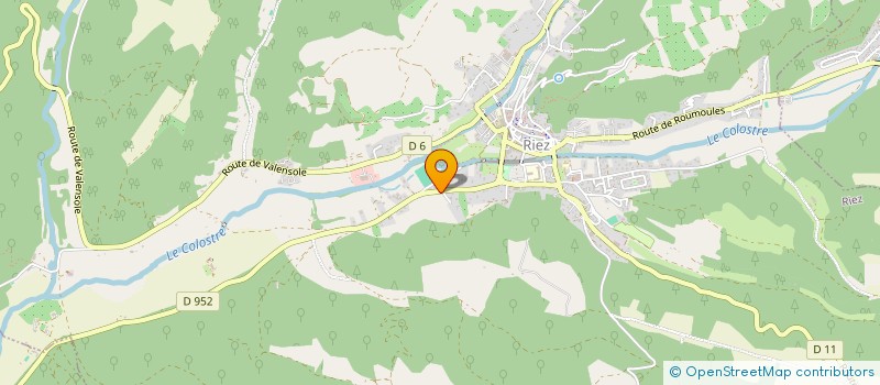 localisation de l'entreprise GROUPEMENT DE DEFENSE SANITAIRE APICOLEDES ALPES DE HAUTE PROVENCE  RIEZ