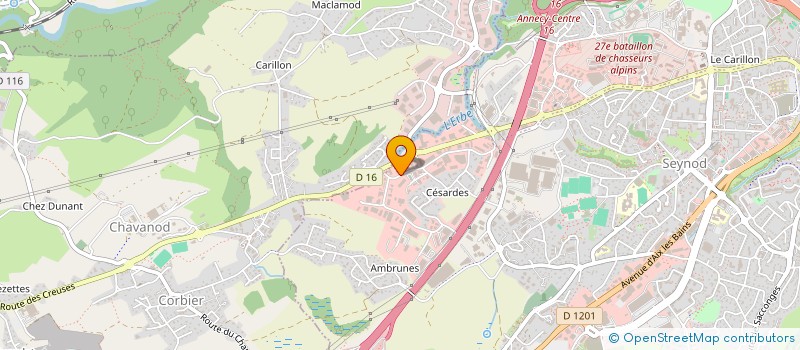 localisation de l'entreprise GROUPEMENT DE DEFENSE SANITAIRE DES SAVOIE à ANNECY