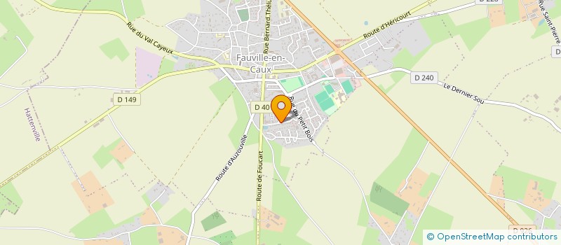 localisation de l'entreprise GROUPEMENT DE DEVELOPPEMENT AGRICOLE DE LA POINTE DU PAYS DE CAUX  TERRES-DE-CAUX