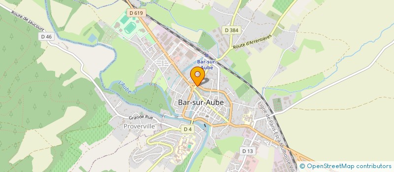 localisation de l'entreprise GROUPEMENT DE DEVELOPPEMENT AGRICOLE DE SOULAINES à BAR-SUR-AUBE