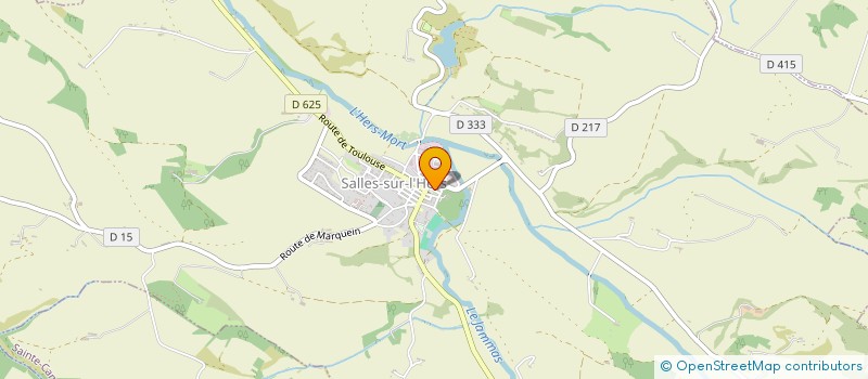 localisation de l'entreprise GROUPEMENT DE DEVELOPPEMENT AGRICOLE DES COTEAUX DE L'HERS  SALLES-SUR-L'HERS