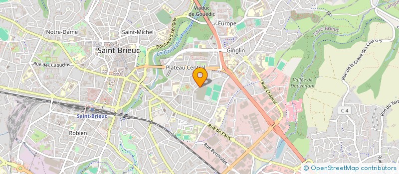 localisation de l'entreprise GROUPEMENT DE FAIT DU BLOC OPERATOIRE à SAINT-BRIEUC