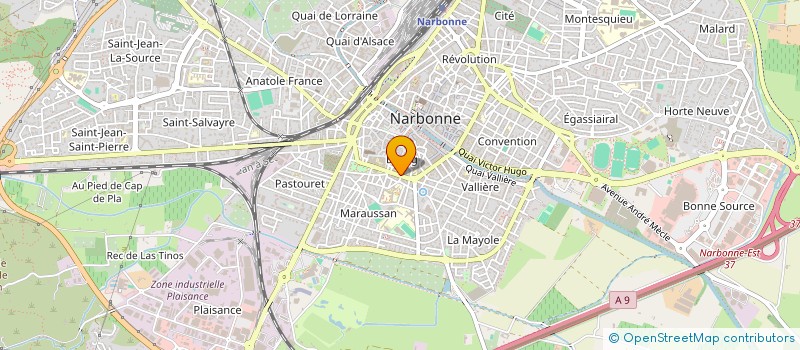 localisation de l'entreprise GROUPEMENT DE FORMATION ET DE VALORISATION DES COMPETENCES EN SANTE  NARBONNE