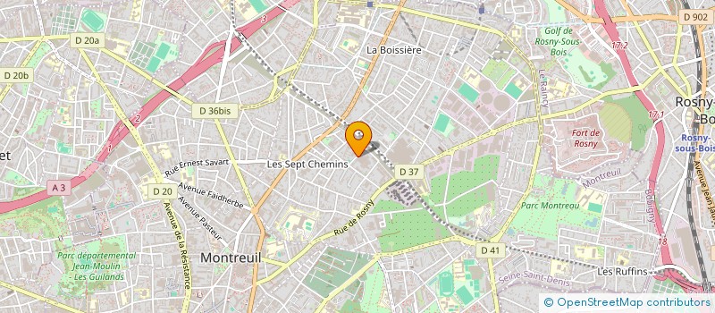 localisation de l'entreprise GROUPEMENT DE G.I.E. CATISET à MONTREUIL