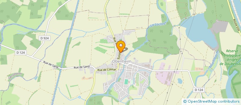 localisation de l'entreprise GROUPEMENT DE GESTION CYNEGETIQUE DU GRAND RIED DE BEAUMONT  OBENHEIM