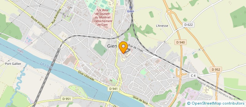localisation de l'entreprise GROUPEMENT DE GESTION DE L'IMAGERIE MEDICALE EN COUPES à GIEN