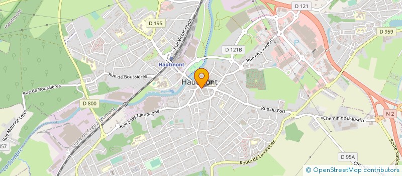localisation de l'entreprise GROUPEMENT DE GYMNASTIQUE VOLONTAIRE HAUTMONT à HAUTMONT