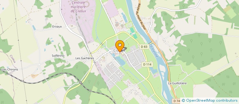 localisation de l'entreprise GROUPEMENT DE JEUNES DES 3 VALLEES 86  CIVAUX