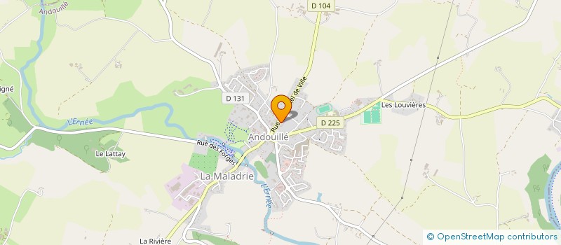 localisation de l'entreprise GROUPEMENT DE JEUNES DU BAS MAINE  ANDOUILLE