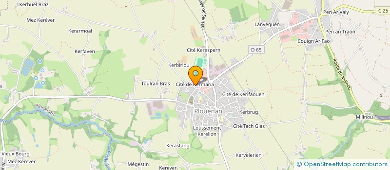 localisation de l'entreprise GROUPEMENT DE L'HORN-PLOUENAN  PLOUENAN