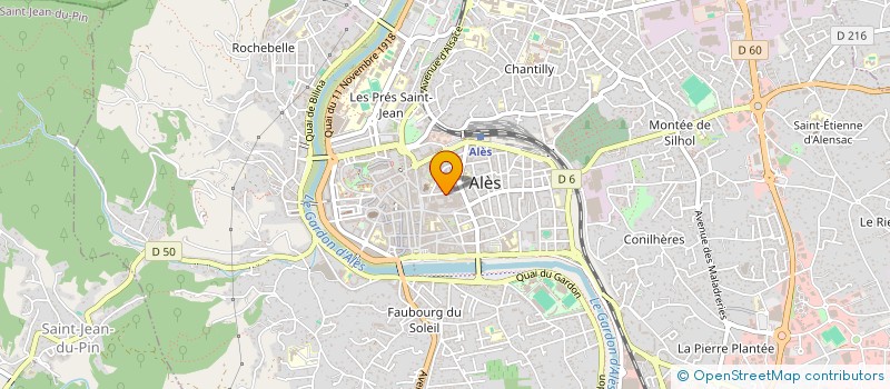 localisation de l'entreprise GROUPEMENT DE LA METALLURGIE ALESIENNE à ALES