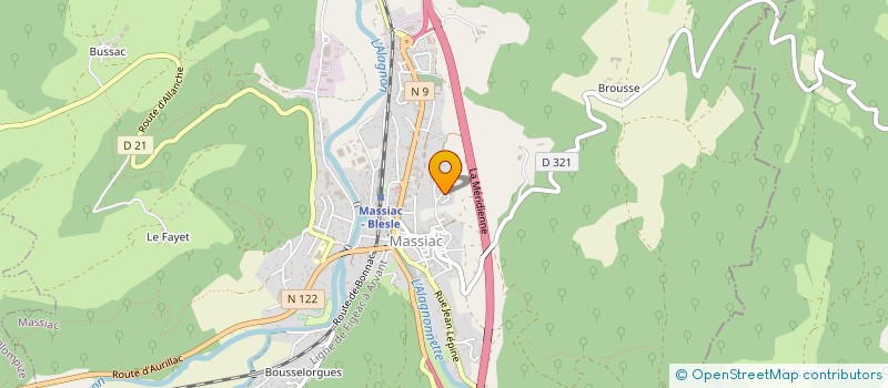 localisation de l'entreprise GROUPEMENT DE LA TUILIERE à CHARMENSAC