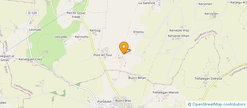 localisation de l'entreprise GROUPEMENT DE LANGRISTIN  PLOUNEVEZ-LOCHRIST