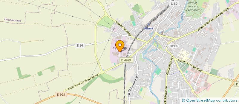 localisation de l'entreprise GROUPEMENT DE MECANIQUE ET D'HYDRAULIQUE  ALBERT