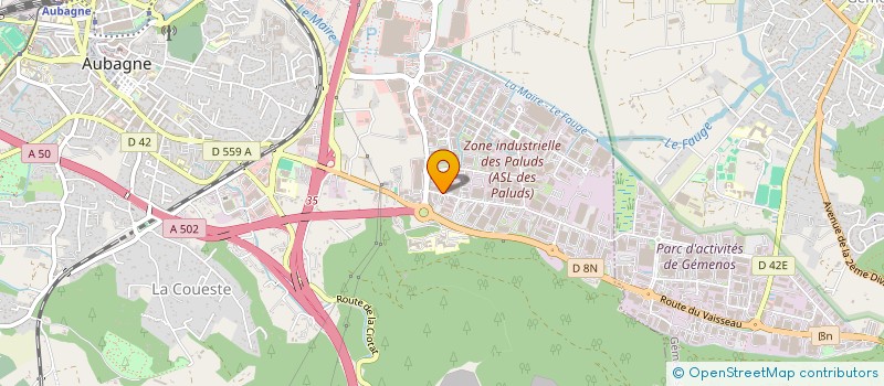 localisation de l'entreprise GROUPEMENT DE MOYENS ECONOMIQUE FACONEO  AUBAGNE