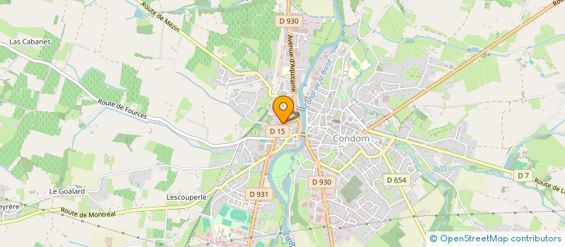 localisation de l'entreprise GROUPEMENT DE MOYENS SAINT JACQUES  CONDOM