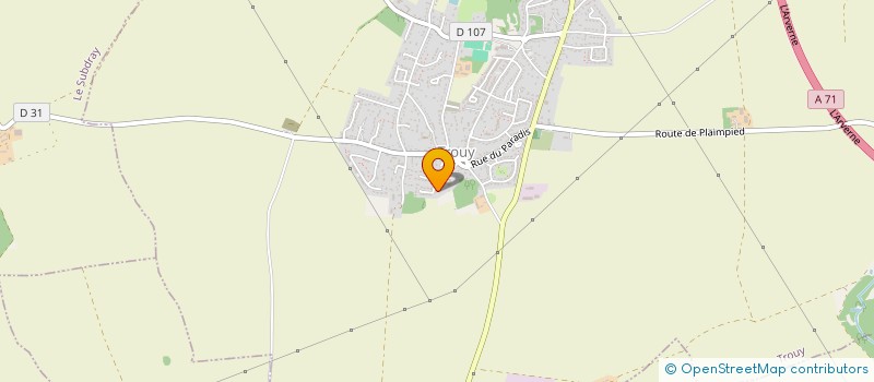 localisation de l'entreprise GROUPEMENT DE PARENTS D ELEVES  TROUY