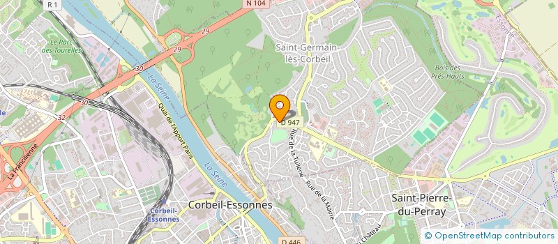 localisation de l'entreprise GROUPEMENT DE PARENTS D'ELEVES  SAINT-GERMAIN-LES-CORBEIL