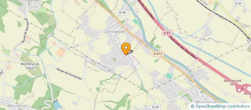 localisation de l'entreprise GROUPEMENT DE PECHEURS SPORTIFS MOUCHE PASSION  DONNEVILLE