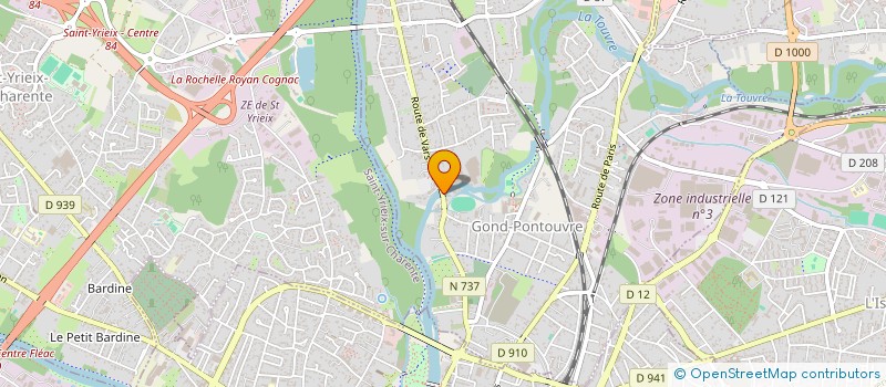 localisation de l'entreprise GROUPEMENT DE PREVENTION AGREE DE LA CHARENTE  SAINT-YRIEIX-SUR-CHARENTE