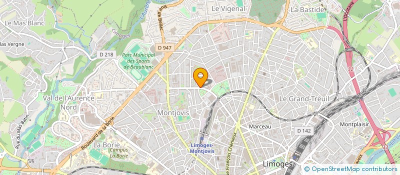 localisation de l'entreprise GROUPEMENT DE PREVENTION AGREE DE LA HAUTE-VIENNE  LIMOGES