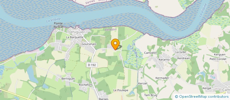 localisation de l'entreprise GROUPEMENT DE PRODUCTEURS MYTILICOLES DE PENESTIN  PENESTIN