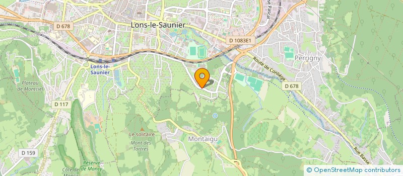 localisation de l'entreprise GROUPEMENT DE PROMOTION ET DE PRODUCTIVITE FORESTIERES DU JURA  LONS-LE-SAUNIER