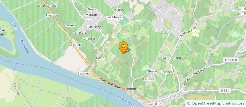 localisation de l'entreprise GROUPEMENT DE SERVICES DES METIERS DE L'AGRO ALIMENTAIRE  CAMBES