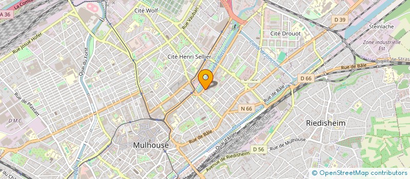 localisation de l'entreprise GROUPEMENT DE SERVICES ET DE GESTION  MULHOUSE