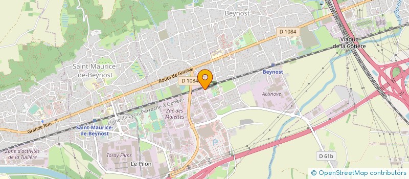 localisation de l'entreprise GROUPEMENT DE TAXIS RHONE ALPES à BEYNOST