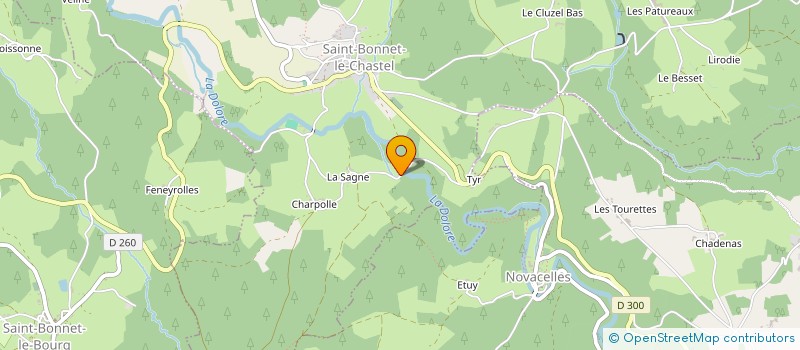 localisation de l'entreprise GROUPEMENT DE TYR  SAINT-BONNET-LE-CHASTEL