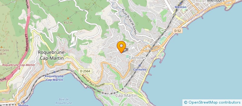 localisation de l'entreprise GROUPEMENT DEFENSE CONTRE ENNEMI CULTURE à ROQUEBRUNE-CAP-MARTIN
