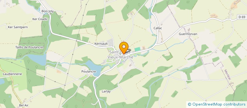 localisation de l'entreprise GROUPEMENT DEFENSE SANITAIRE à GUERLEDAN