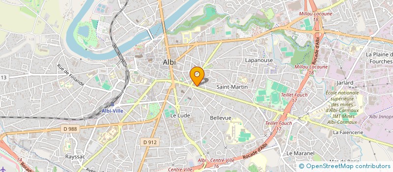 localisation de l'entreprise GROUPEMENT DEPARTEMENTAL CIVAM DU TARN à ALBI