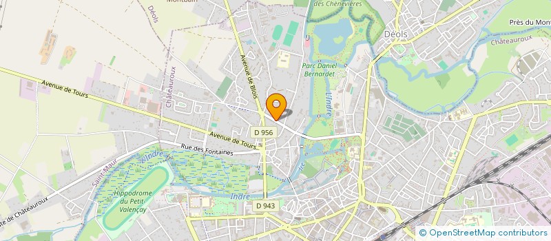 localisation de l'entreprise GROUPEMENT DEPARTEMENTAL DES LIEUTENANTS DE LOUVETERIE DE L'INDRE-36 à CHATEAUROUX
