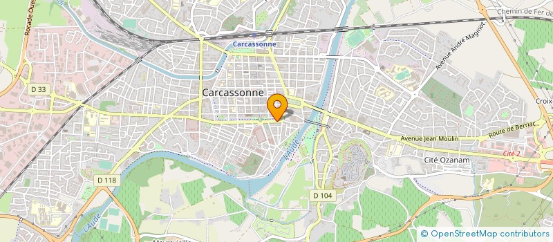 localisation de l'entreprise GROUPEMENT DEPARTEMENTAL SYNDICAT DES PERSONNES DES SERVICES PUBLICS FORCE OUVRIERE DU DEPARTEMENT DE L'AUDE à CARCASSONNE