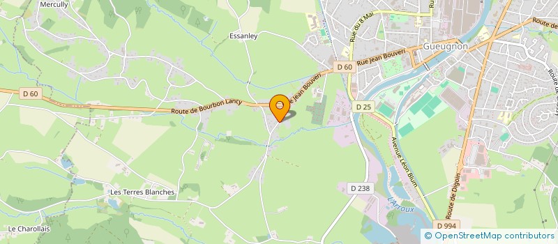 localisation de l'entreprise GROUPEMENT DEPT DEFENSE CONTRE ONDATRAS  GUEUGNON