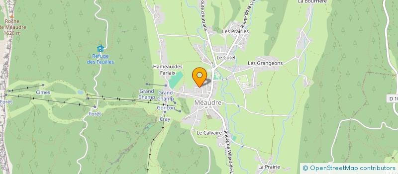 localisation de l'entreprise GROUPEMENT DES ACTEURS PROFESSIONNELS DE L'ARTISANAT ET DU COMMERCE (G.A.P.A.C.)  AUTRANS-MEAUDRE EN VERCORS