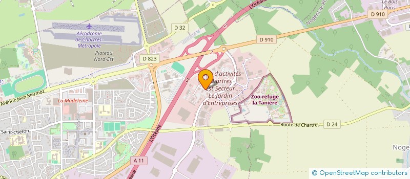 localisation de l'entreprise GROUPEMENT DES AGRICULTEURS BIOLOGIQUES D'EURE ET LOIR  LE COUDRAY