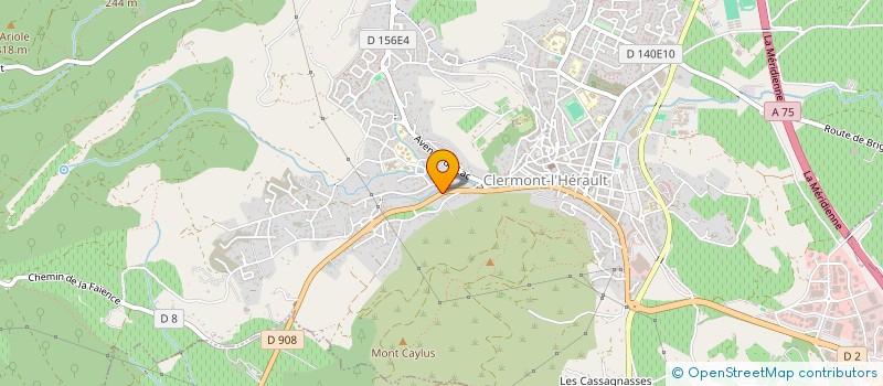 localisation de l'entreprise GROUPEMENT DES AMBULANCIERS DE L'HERAULT (GROUPEA34)  CLERMONT-L'HERAULT