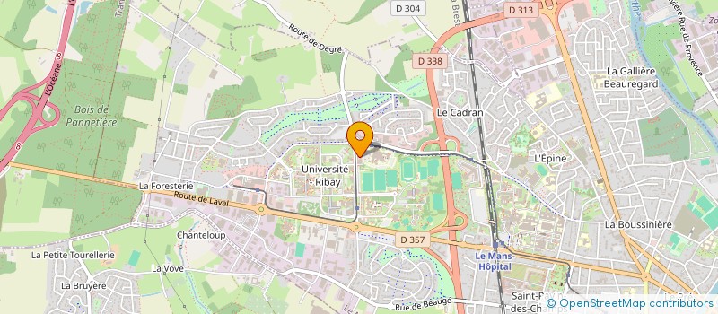 localisation de l'entreprise GROUPEMENT DES ANESTHESISTES DU PRE  LE MANS